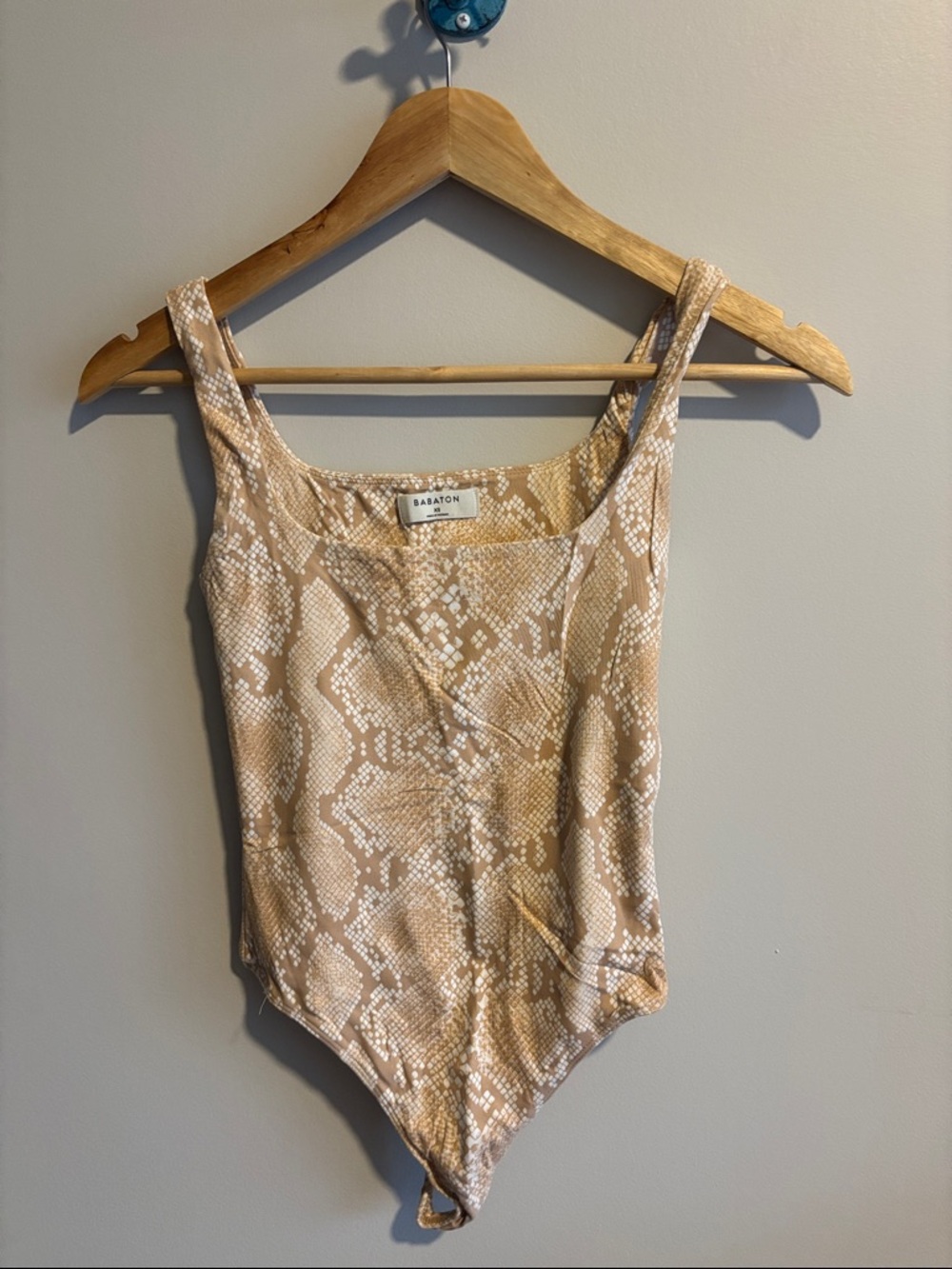 Aritzia Snake-Print Bodysuit XS
